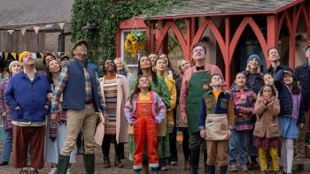 Grow movie: Priya-Rose Brookwell, Golda Rosheuvel, and the town look up to the sky