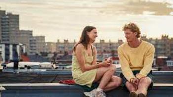 Happy Ending: A couple sitting together