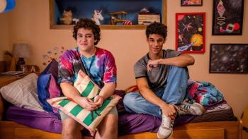 Here the Whole Time: Miguel Lallo and Diego Lira sit on Miguel’s bed