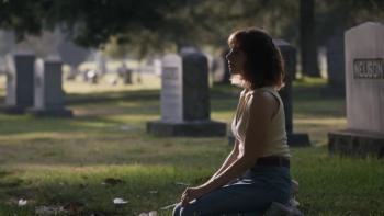 Horse Girl Movie: Sarah at Grave Site