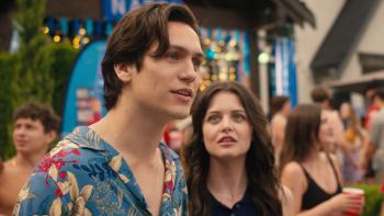 How to Lose a Popularity Contest: Chase Hudson and Sara Waisglass at a pool party.