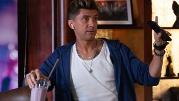 How to Make a Killing movie: Topher Grace holds a smoothie