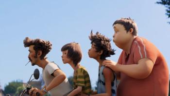 I Am What I Am movie: Qiang rides on a motorcycle with A Juan and his friends