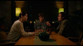 I Wish You All the Best movie: Alexandra Daddadrio, Corey Fogelmanis, and Cole Sprouse talk around a kitchen table