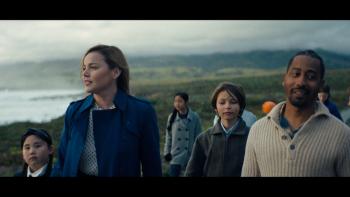 I’m Beginning to See the Light: Abbie Cornish leads schoolchildren to the lighthouse.