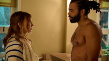 In the Blink of an Eye movie: Rashida Jones talks to a shirtless Daveed Diggs