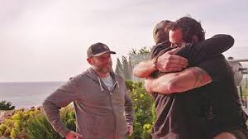 In Waves and War: Veterans embrace.