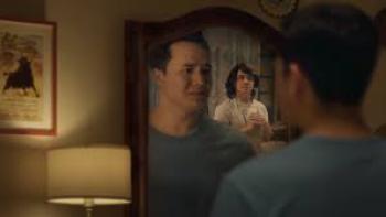 I Wish You Had Told Me: Asian man looks in mirror