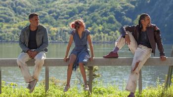 The Jesus Rolls Movie: Petey, Marie, and Jesus hitchhike