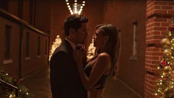 Karen Kingsbury's The Christmas Ring movie: Jana Kramer and Ben Hollingsworth embrace
