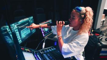 Karol G: In the studio.