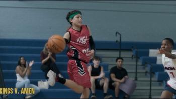 Last Shot movie: Dylan Friedman dribbles the ball at a game