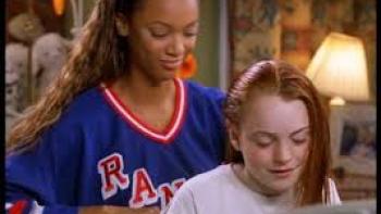 Life-Size: Lindsay Lohan and Tyra Banks bond.