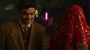 Lost Ladies: Deepak with Jaya who is covered in a veil