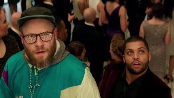 Long Shot Movie: Fred and Tom looking surprised