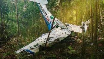 The Lost Children: crashed plane in jungle