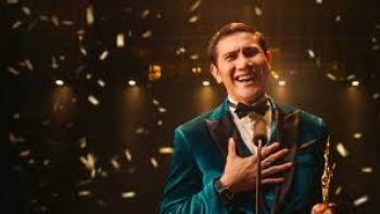Lost in the Spotlight Movie: Man accepts award as confetti falls