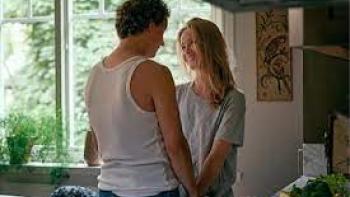 Love Forever: Man and woman embrace.