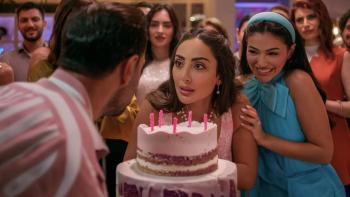 Love in Slow Motion movie: Nour Al Ghadour looks up from blowing out birthday candles