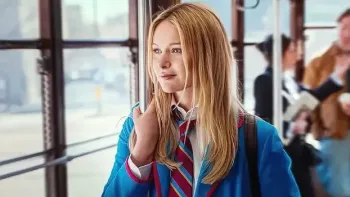 Love Me Love Me: Mia Jenkins on a tram in Milan.