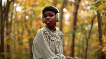 Makayla’s Voice: A Letter to the World: Makayla in the woods.