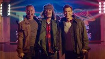 Marry Christmas: 3 White men outside in jackets