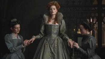 Mary Queen of Scots Movie: Queen Elizabeth with two ladies in waiting