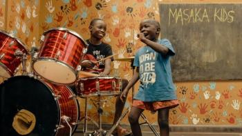 Masaka Kids: A Rhythm Within: Kids making music.