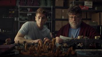 Matter of Time movie: Myles Erlick and Sean Astin look at table top game figures 
