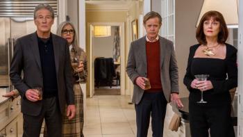 Maybe I Do Movie: Richard Gere, Diane Keaton, William H. Macy, and Susan Sarandon stand in a home together