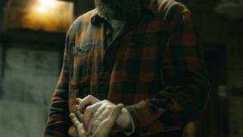 Mayday: Kenneth Branagh overcomes an opponent.