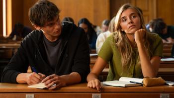Me+You - Against the World: Two students in class.