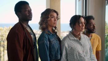 Micro Budget Movie: The cast of the movie—Gary, Jenny, Erica, and Phil—perform an emotional scene together