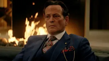 Mike & Nick & Nick & Alice: Vince Vaughn sits in front of a fireplace.