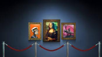Minted Movie: Art museum with Mona Lisa in middle