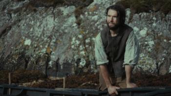 Monster: Donall O'Healai stands by boat