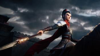 Mulan Princess Warrior Movie: animated Asian character holds a sword 