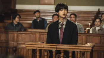 My Name is Loh Kiwan movie:  Korean man  stands in courtroom