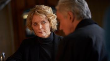 My Sister's Bones: Jenny Seagrove looks intently at Ben Miles as they sit together at a bar