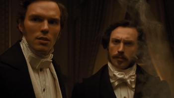 Nosferatu movie: Thomas Hutter and Count Orlok