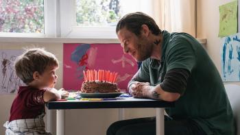 Nowhere Special: James Norton and Daniel Lamont and a birthday cake