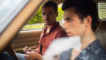 Of an Age Movie: Thom Green and Elias Anton sit in a car
