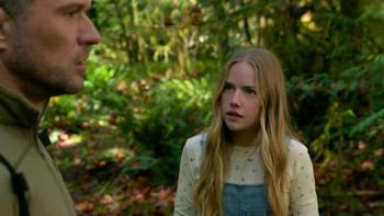 One Mile: Chapter Two movie: Amelie Hoeferle stands looking at Ryan Phillippe