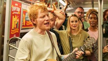 One Shot with Ed Sheeran: Sheeran performs on the subway.