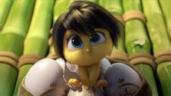 Out of the Nest Movie: Chick with dark hair hatches from egg