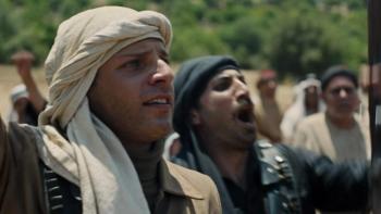 Palestine 36: A Palestinian man stands among a group of Arab rebels as they unite together in revolt against British rule