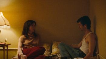 Peter Hujar's Day movie: Rebecca Hall and Ben Whishaw talk while sitting on a bed