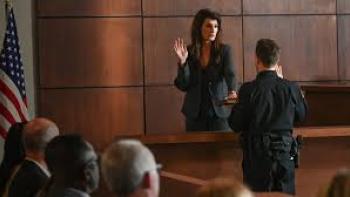 Poisoned Love: The Stacey Castor Story: Nia Vardalos in courtroom