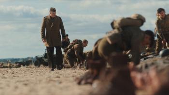 Pressure movie: Gen. Dwight D. Eisenhower (Brendan Fraser) surveys the casualties on a beach during the ill-fated Exercise Tiger