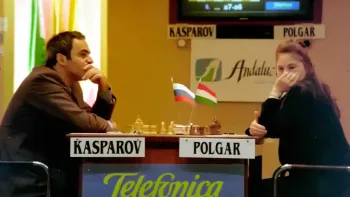 Queen of Chess: Judit Polgar plays Garry Kasparov in Spain.